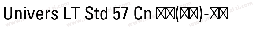 Univers LT Std 57 Cn 普通(西方)字体转换